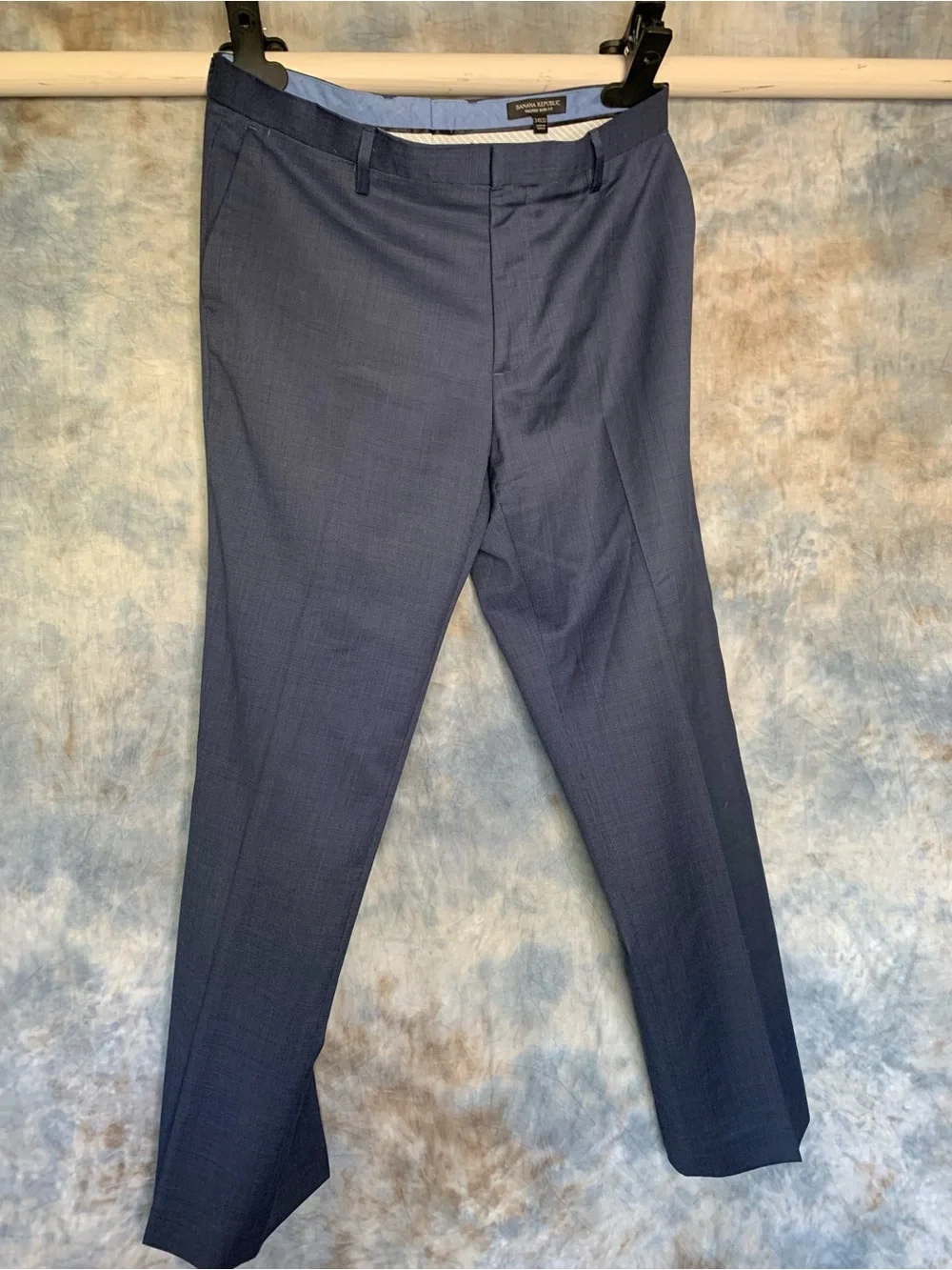 Banana Republic Men's Navy Dress Pants - Modern Tailored Size 34x32
